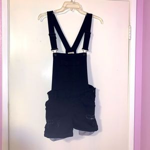 Black overalls